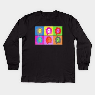 Lauryn Hill Pop Art Vintage Look Kids Long Sleeve T-Shirt